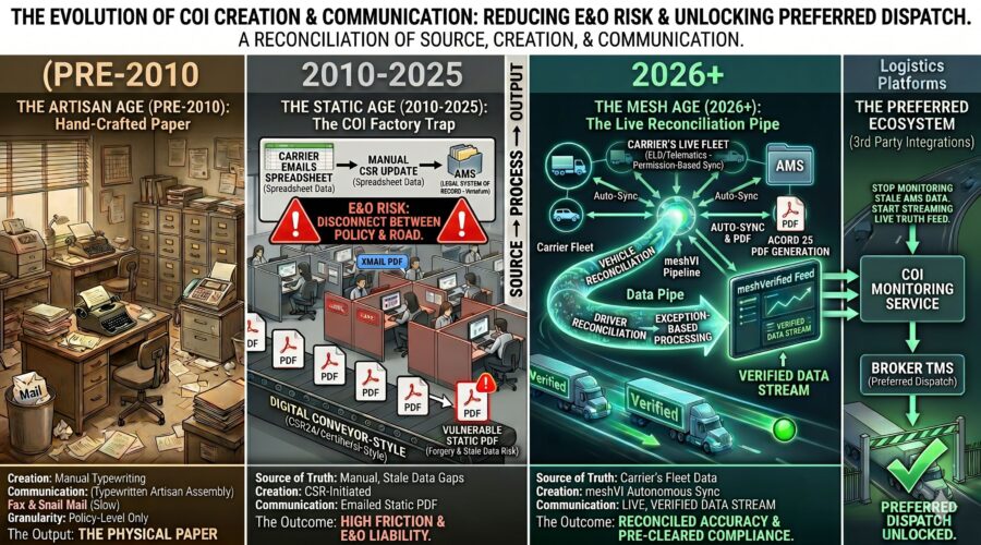 From COI Factory to Data Pipe — Commercial Auto Insurance Asset Monitoring